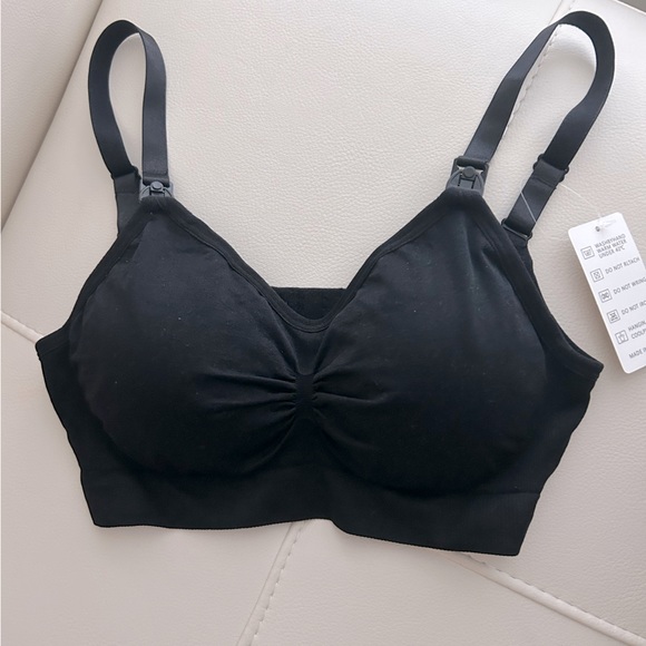2 for $40. Womens Nursing Bra, Maternity Bra with Removable Pads, Black, US M - Picture 7 of 7
